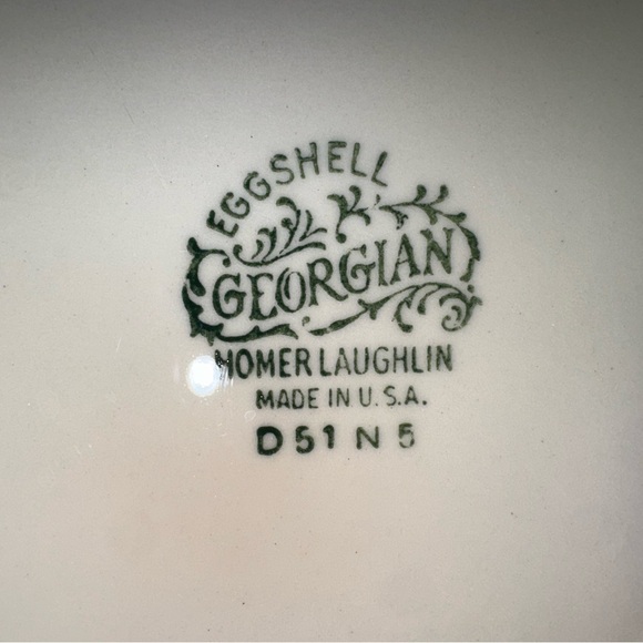 Vintage Homer Laughlin Countess Oval Platter 13 1/2" Georgian Eggshell Imperfect - Picture 5 of 14